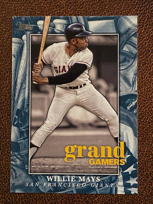 Willie Mays - 2024 Topps Series 1 - Grand Gamers Blue Parallel - Giants