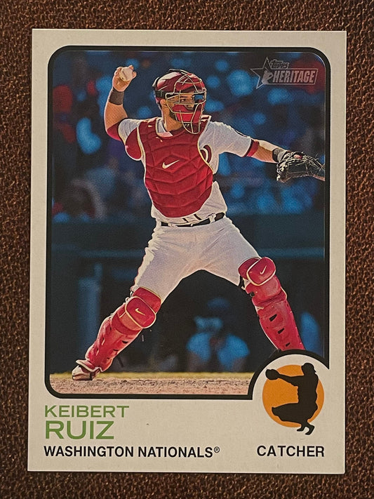 Keibert Ruiz - 2022 Topps Heritage High Number - Short Print - Nationals