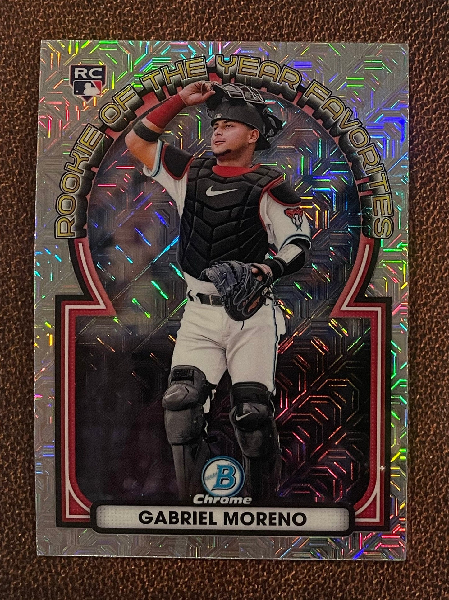 Gabriel Moreno - 2023 Bowman - Rookie of the Year Favorites Mojo Refractors - Diamondbacks