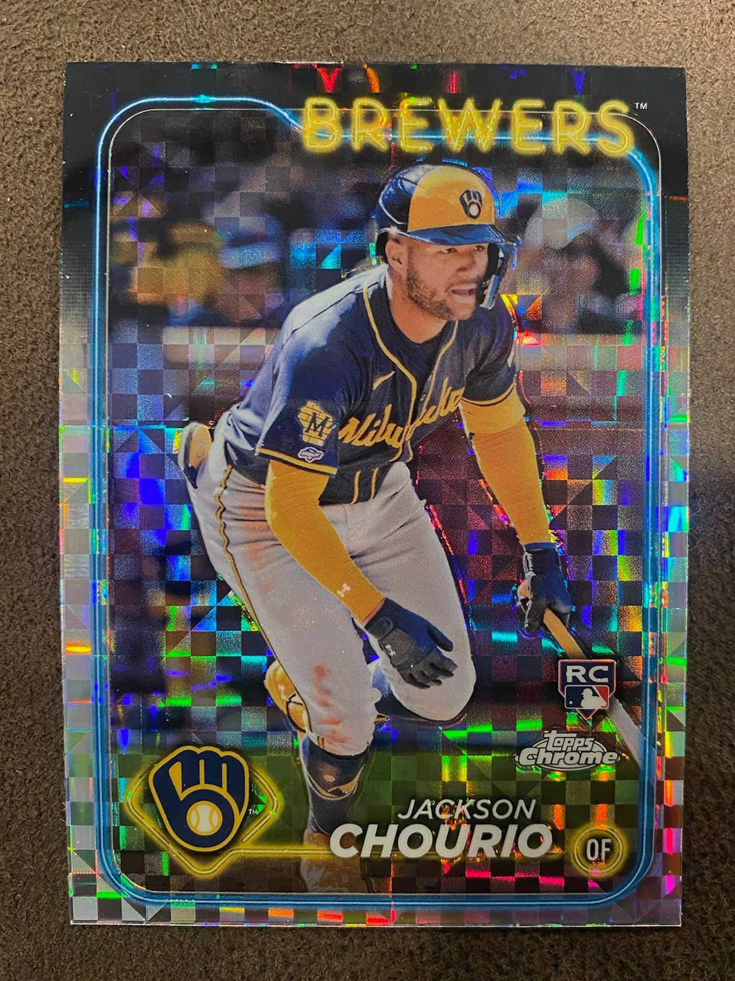 Jackson Chourio - 2024 Topps Chrome - Rookie XFractor - Brewers