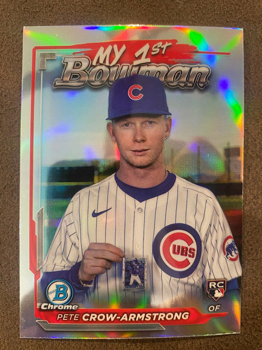 Pete Crow Armstrong - 2024 Bowman - My 1st Bowman Refractor - Cubs