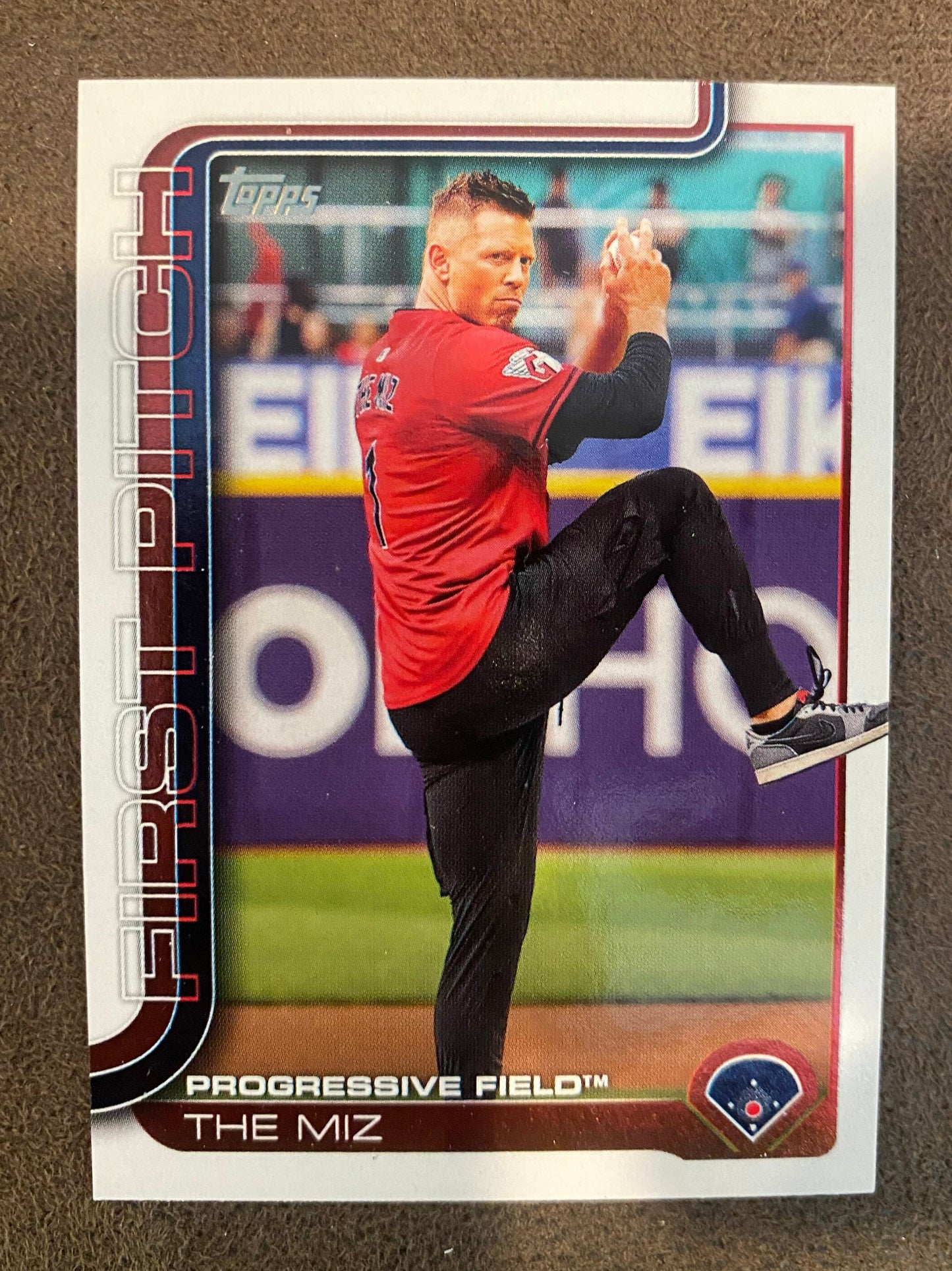 The Miz - 2025 Topps Series 2 - First Pitch - Guardians
