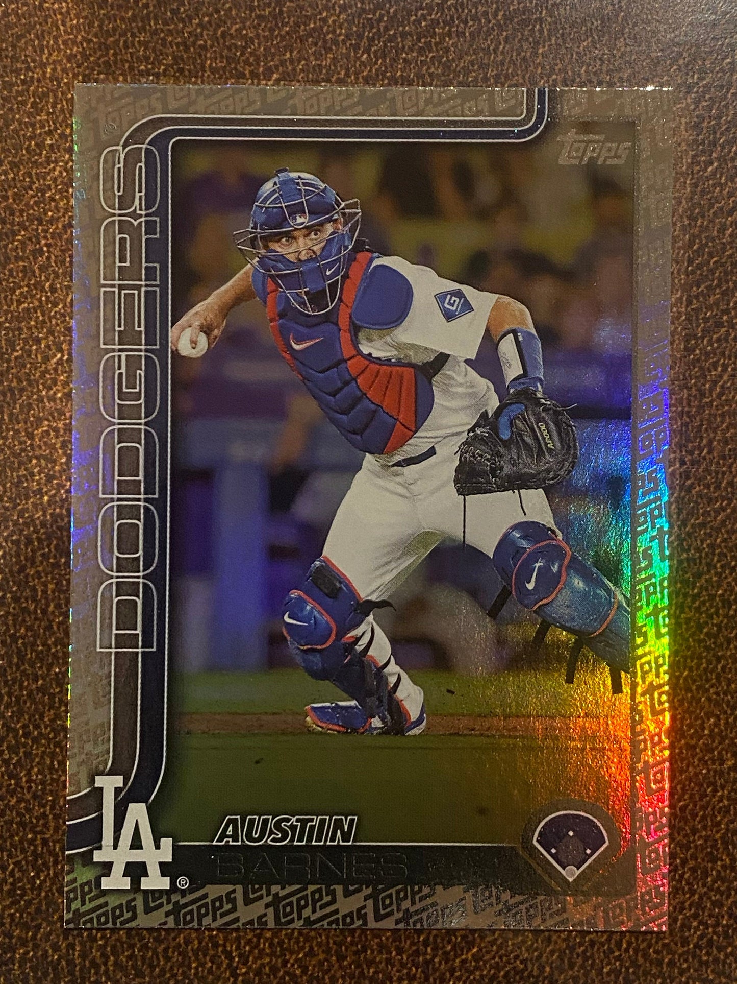 Austin Barnes - 2025 Topps Series 2 - Fanatics Exclusive Topps Foil Border - Dodgers