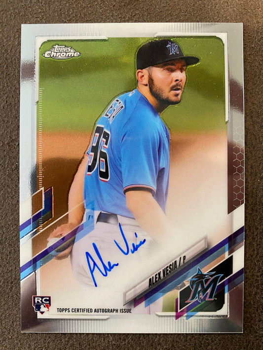 Alex Vesia - 2021 Topps Chrome - Rookie AUTO - Marlins
