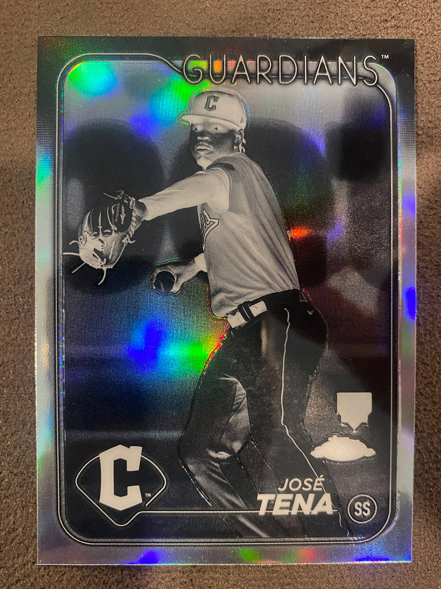 José Tena - 2024 Topps Chrome - Negative Refractor - Guardians