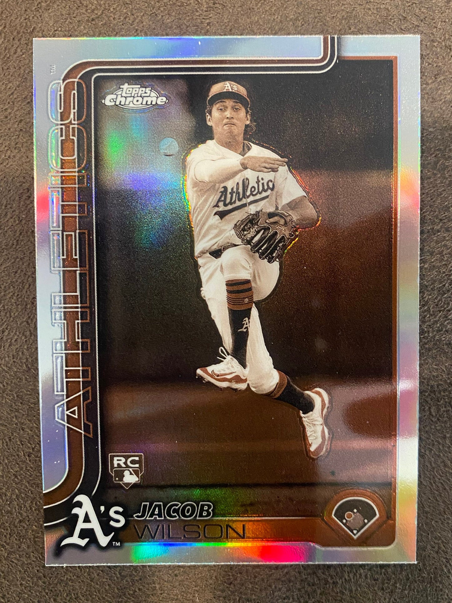 Jacob Wilson - 2025 Topps Chrome - Sepia - Athletics