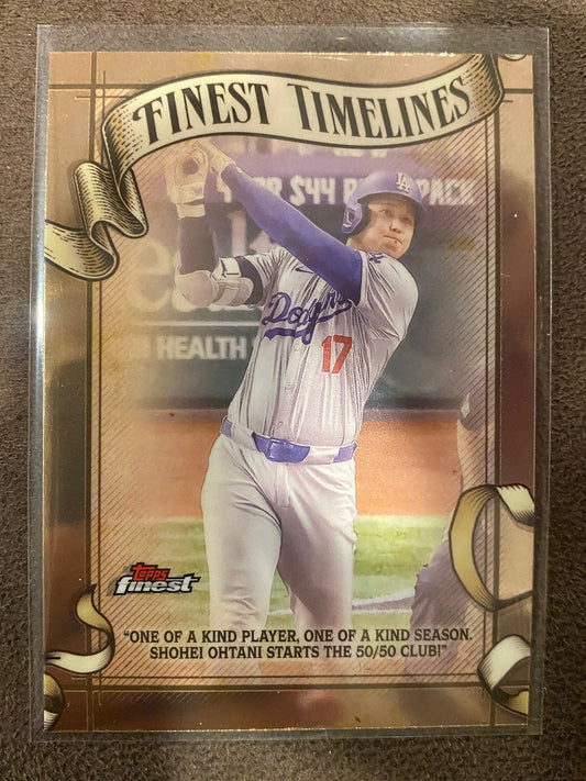 Shohei Ohtani - 2025 Topps Finest - Timelines Insert - Dodgers