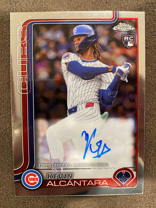 Kevin Alcantara - 2025 Topps Chrome - Rookie AUTO - Cubs