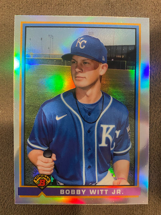Bobby Witt Jr. - 2021 Bowman - 1991 Retro Refractor - Royals