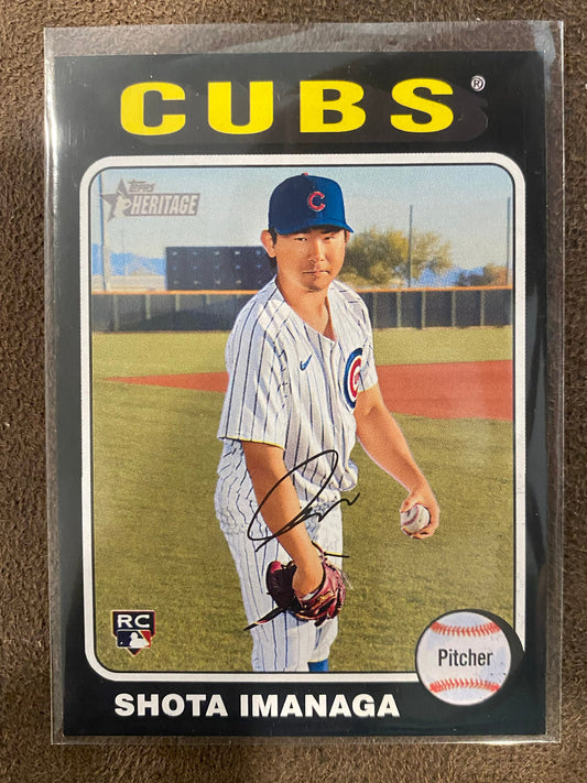 Shota Imanaga - 2024 Topps Heritage High Number - Black Border SSP - Cubs