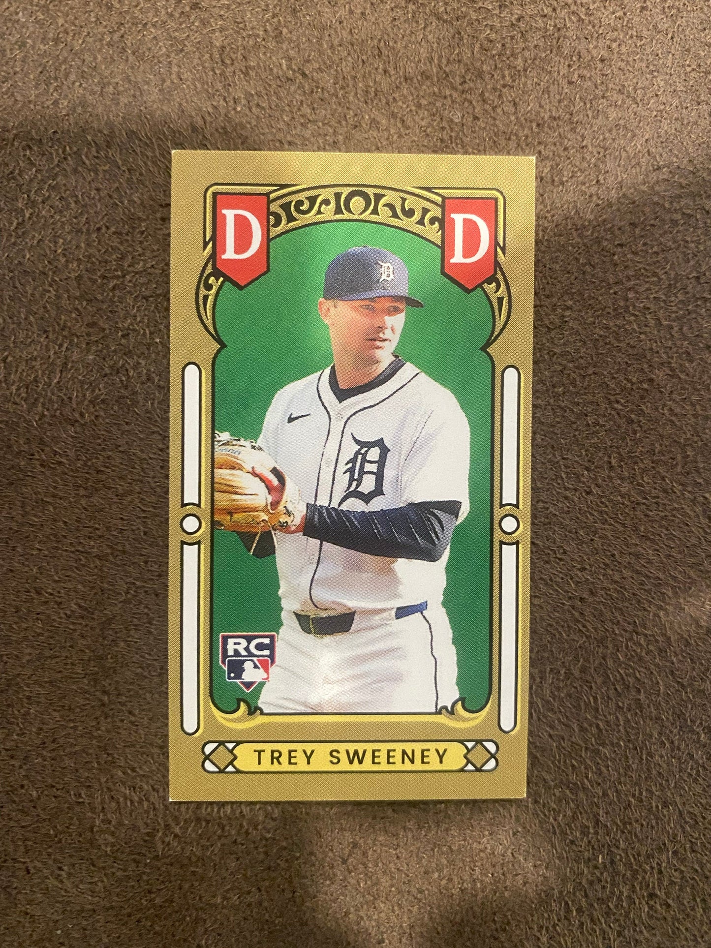 Trey Sweeney - 2025 Topps T205 Mini - T80 Rookie Series (**Corner Whiting**) - Tigers