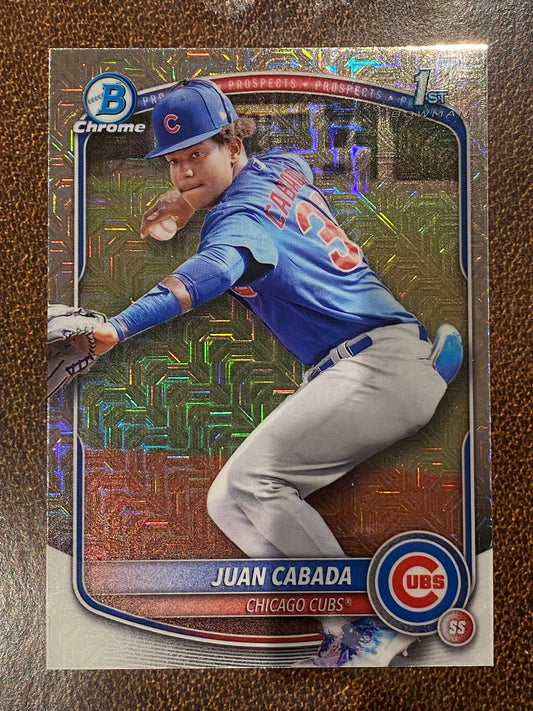Juan Cabada - 2025 Bowman Chrome - 1st Mojo - Cubs