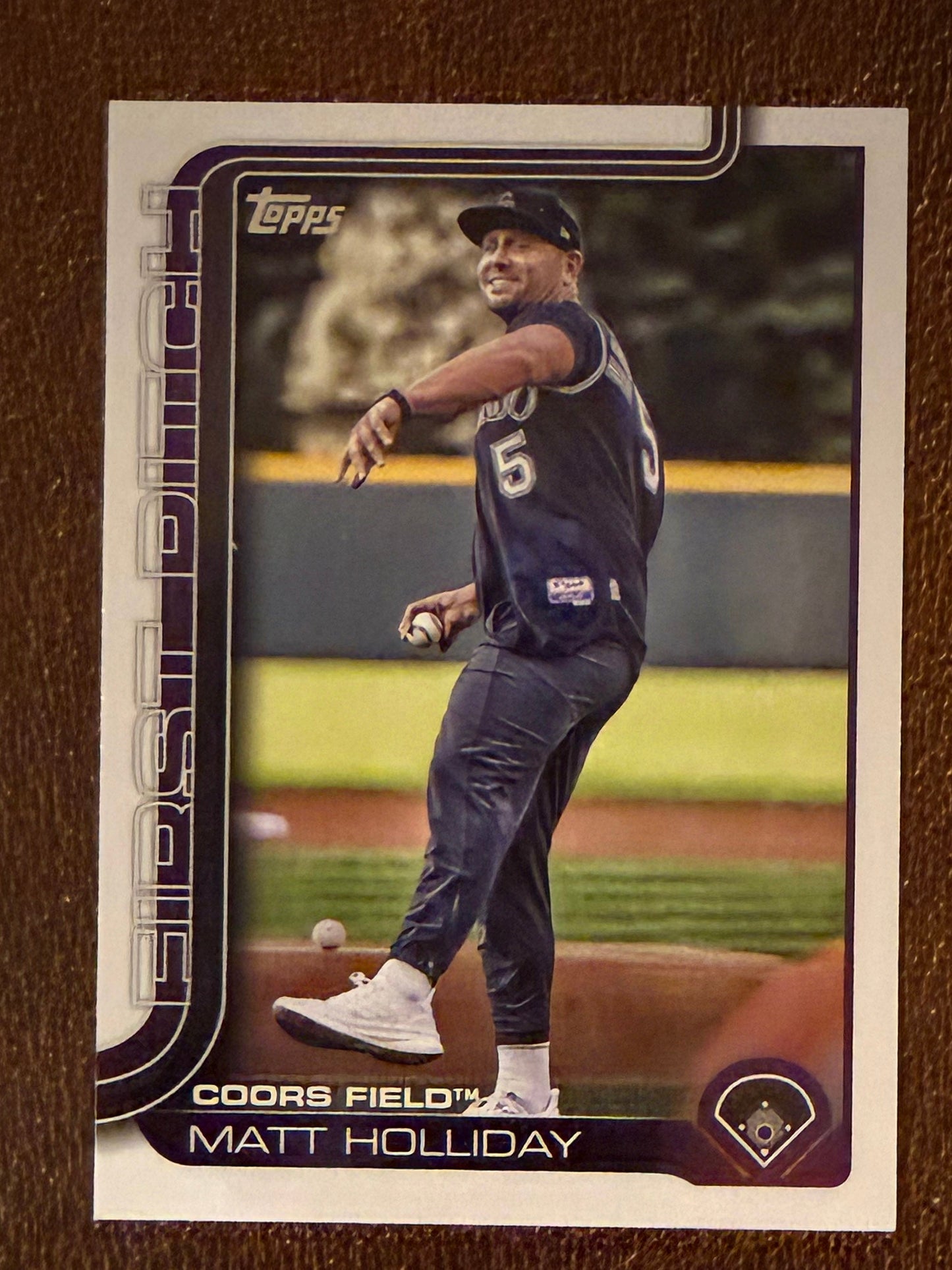 Matt Holliday - 2025 Topps Update - First Pitch Insert - Rockies