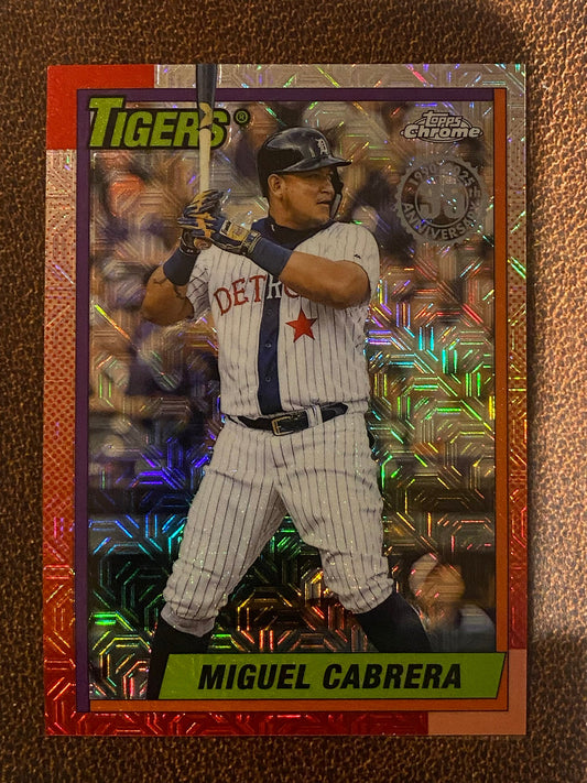Miguel Cabrera - 2025 Topps Update - 1990 Mojo Refractor - Tigers