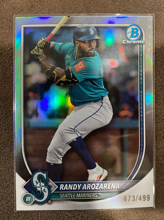 Randy Arozarena - 2025 Bowman Chrome - Refractors /499 - Mariners