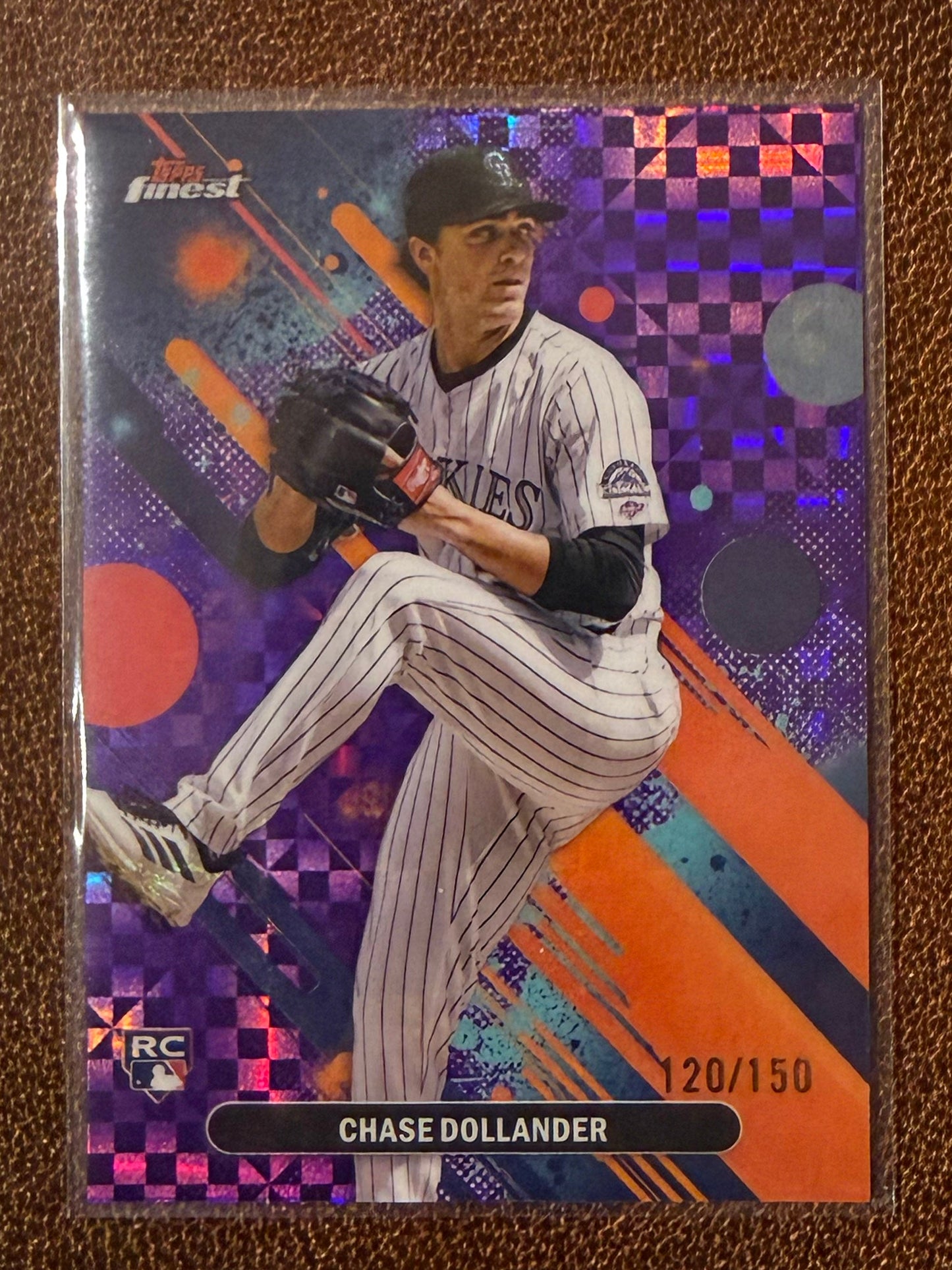 Chase Dollander - 2025 Topps Finest - Purple Common /150 - Rockies