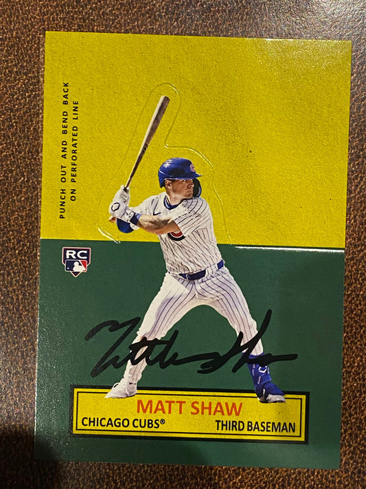Matt Shaw - 2025 Topps Archives - Stand Ups Insert - Cubs