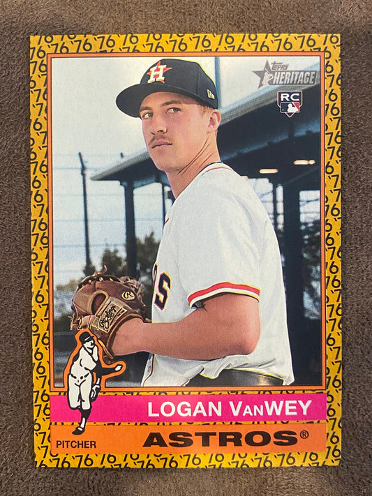 Logan VanWey - 2025 Topps Heritage High Number - 1976 Border /76 - Astros