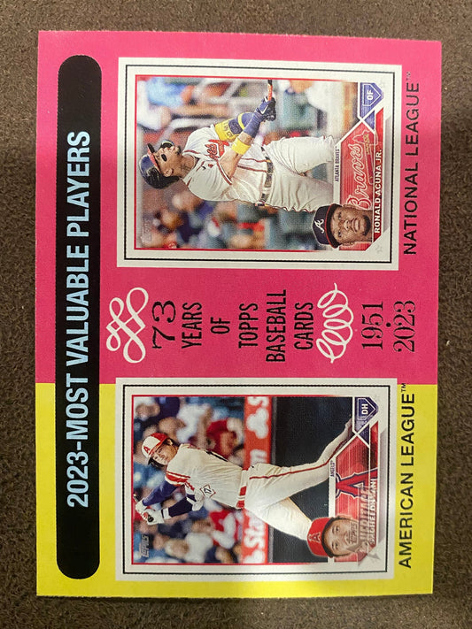 Shohei Ohtani/Ronald Acuna Jr. - 2024 Topps Heritage - Base - Angels