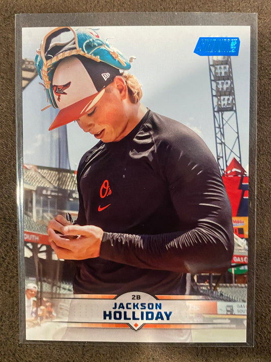 Jackson Holliday - 2025 Topps Stadium Club - Blue Foil (PR: 275) - Orioles