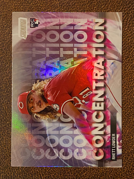 Rhett Lowder - 2025 Topps Stadium Club - Concentration Insert - Reds