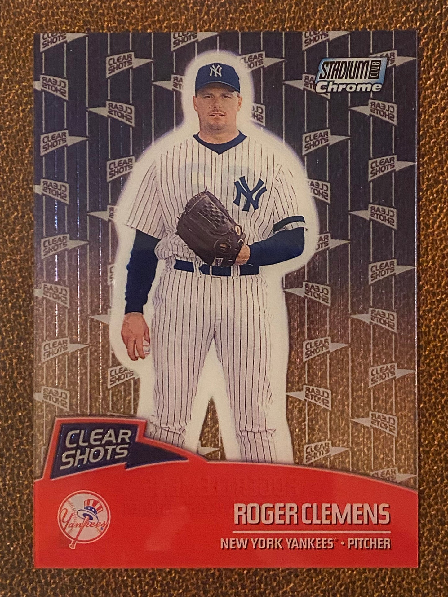 Roger Clemens - 2000 Stadium Club Chrome - Clear Shots Acetate - Yankees