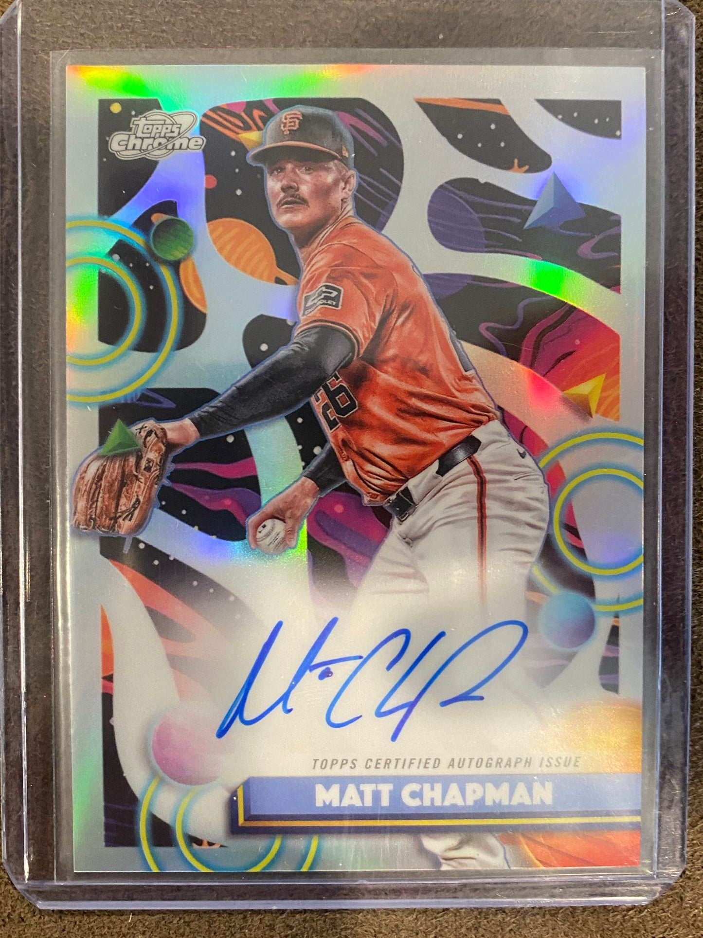Matt Chapman - 2025 Topps Chrome Cosmic - Refractor AUTO - Giants