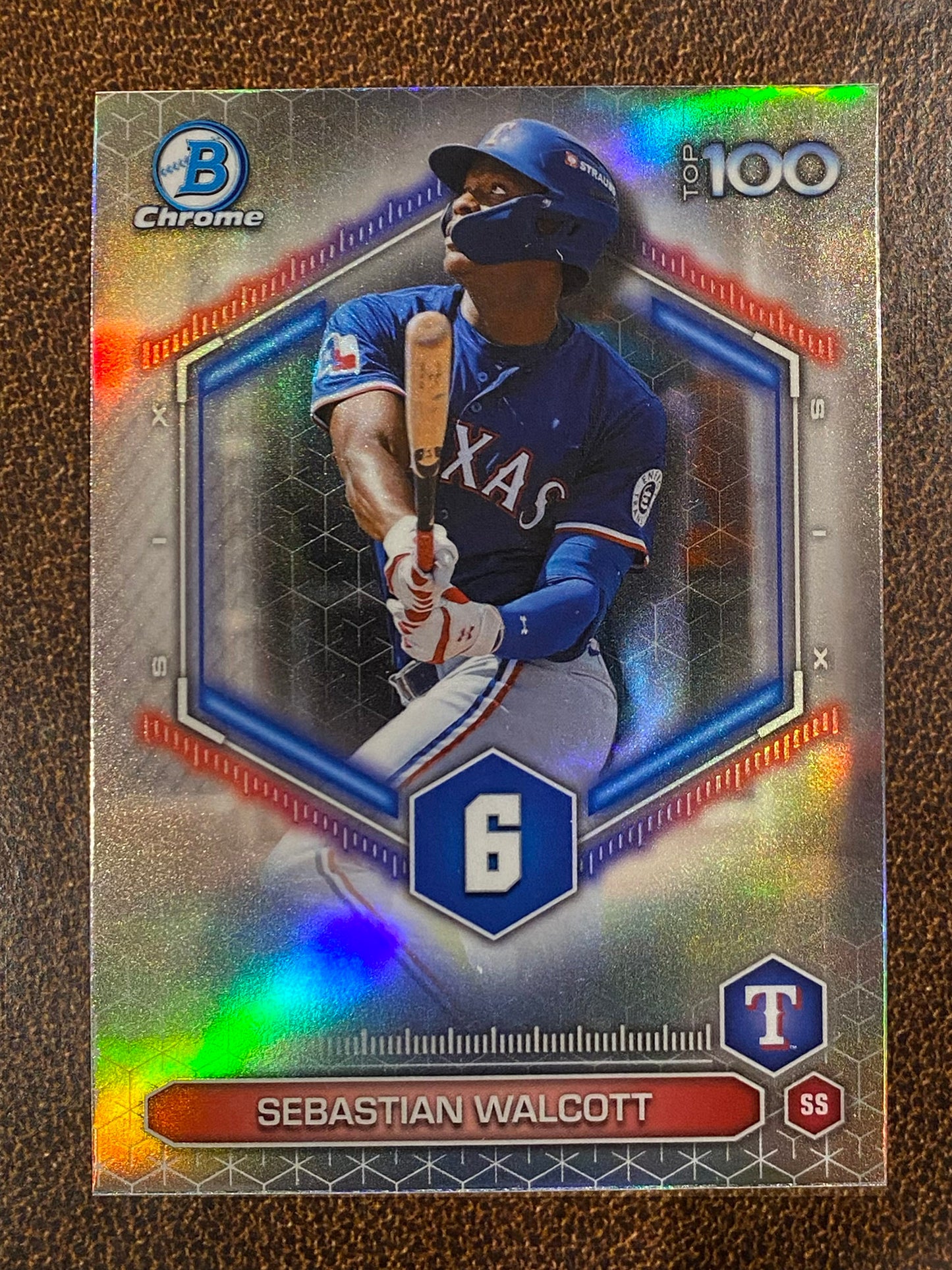 Sebastian Walcott - 2026 Bowman - Scouts Top 100 Insert - Rangers