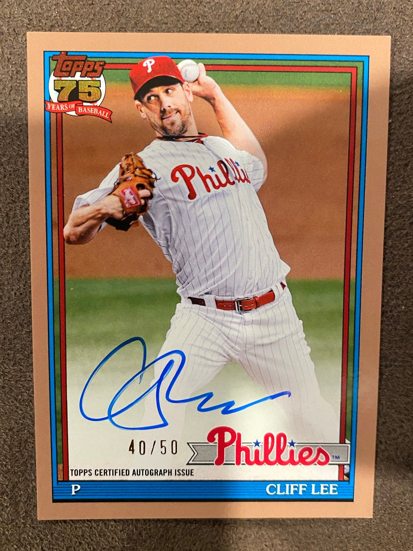 Cliff Lee - 2026 Topps Series 2 - 1991 GOLD AUTO /50 - Phillies