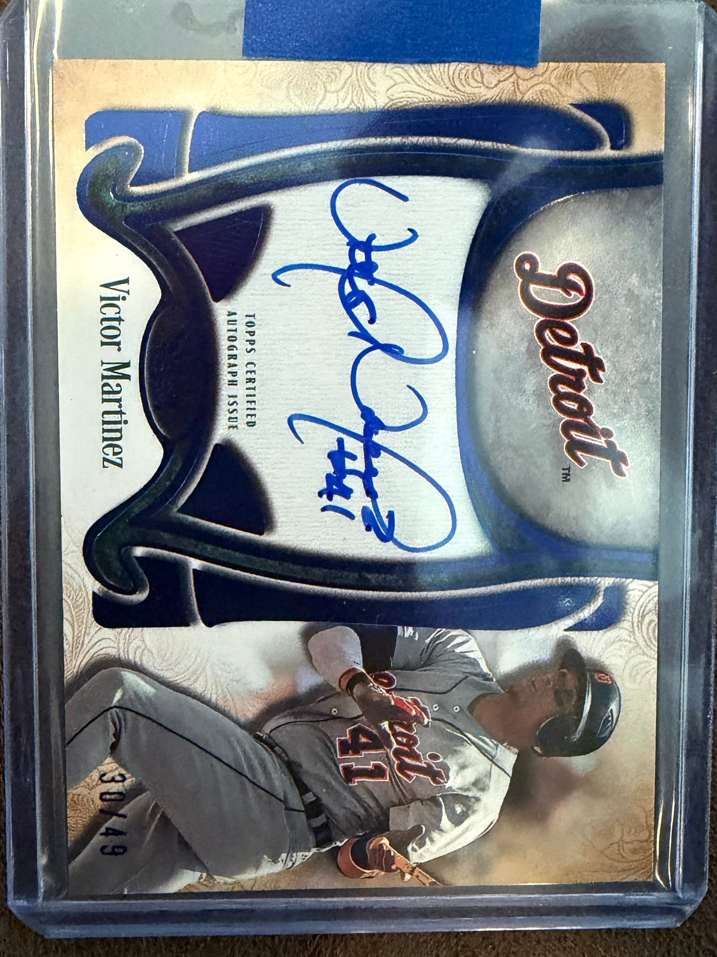 Victor Martinez - 2026 Topps Tier One - BLUE Auto /49 - Tigers