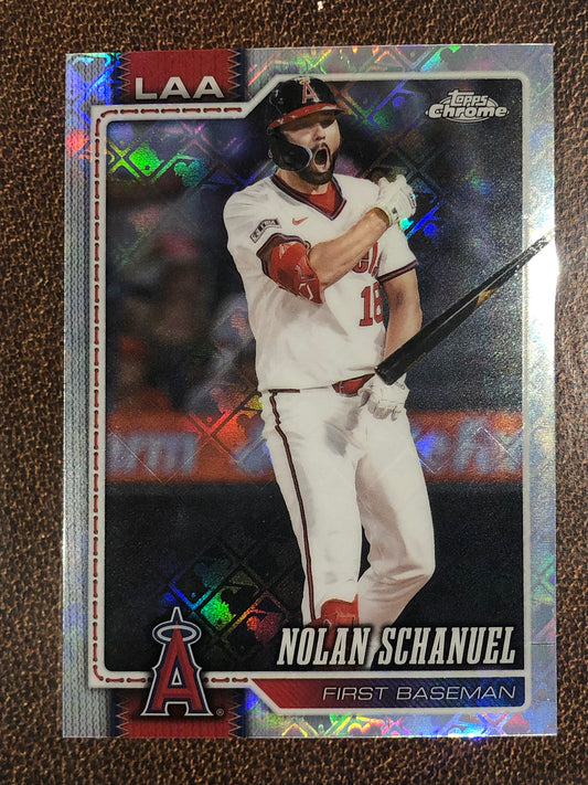 Nolan Schanuel - 2026 Topps Chrome Logofractor - Base Logofractor - Angels