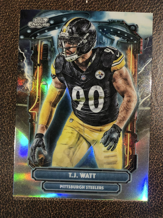 T.J. Watt - 2025 Topps Chrome Cosmic - Extra Terrestrial - Steelers