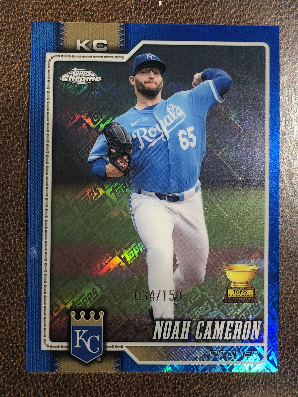 Noah Cameron - 2026 Topps Chrome - BLUE Fanatics Topps Foil /150 - Royals