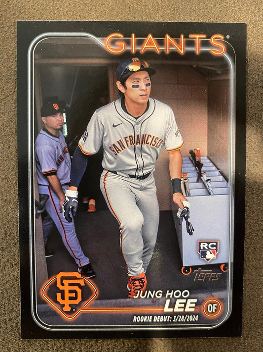 Jung Hoo Lee - 2024 Topps Update - Black Border Hobby Exclusive /74 - Giants