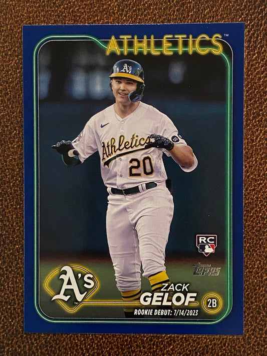 Zack Gelof - 2024 Topps Update - Blue Parallel - Athletics