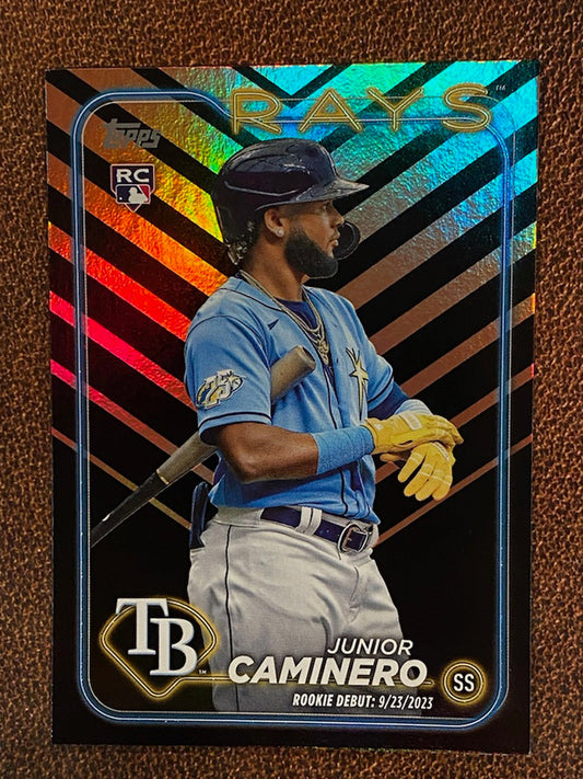 Junior Caminero - 2024 Topps Update - Holiday Parallel - Rays