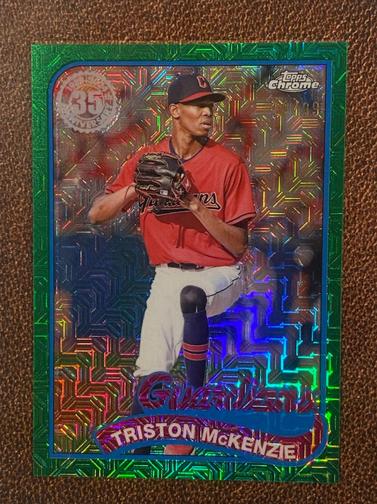 Triston McKenzie - 2024 Topps - Silverpack Mojo GREEN /99 - Guardians