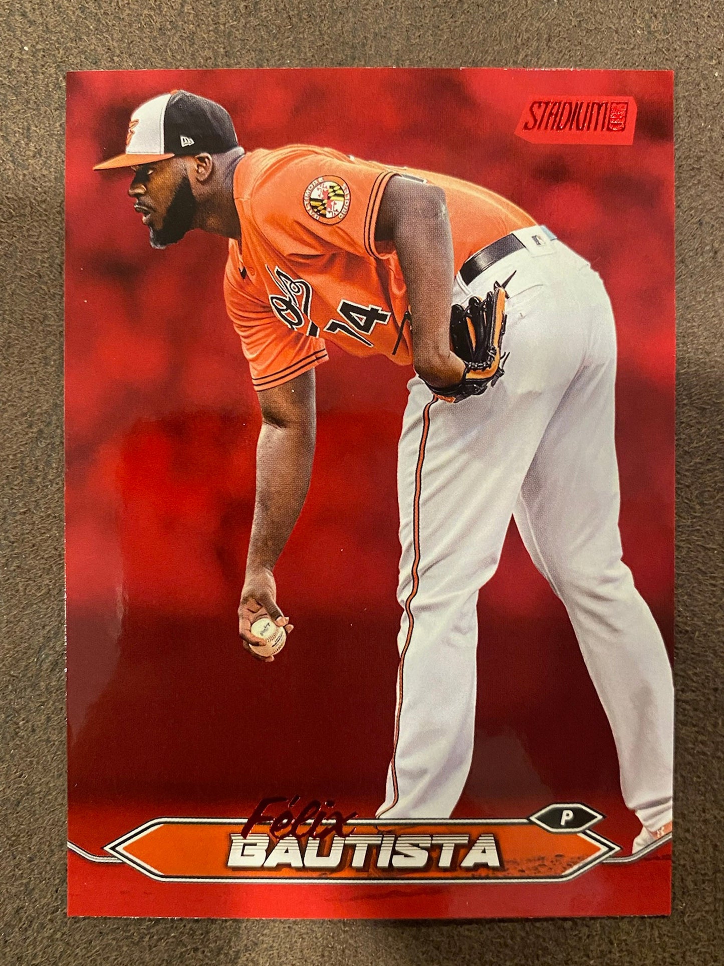 Felix Bautista - 2024 Topps Stadium Club - Red Foil - Orioles