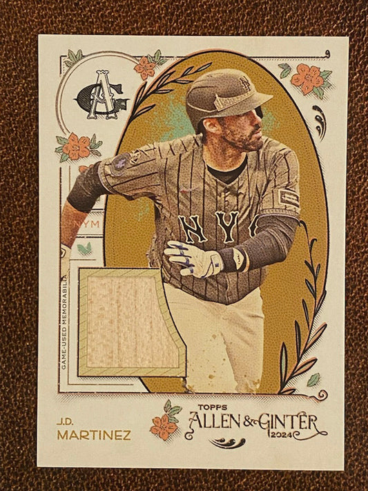 J.D. Martinez - 2024 Topps Allen and Ginter - Game Used Bat RELIC - Mets