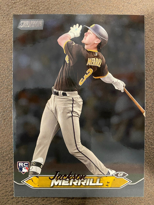 Jackson Merrill - 2024 Topps Stadium Club - Black Foil - Padres