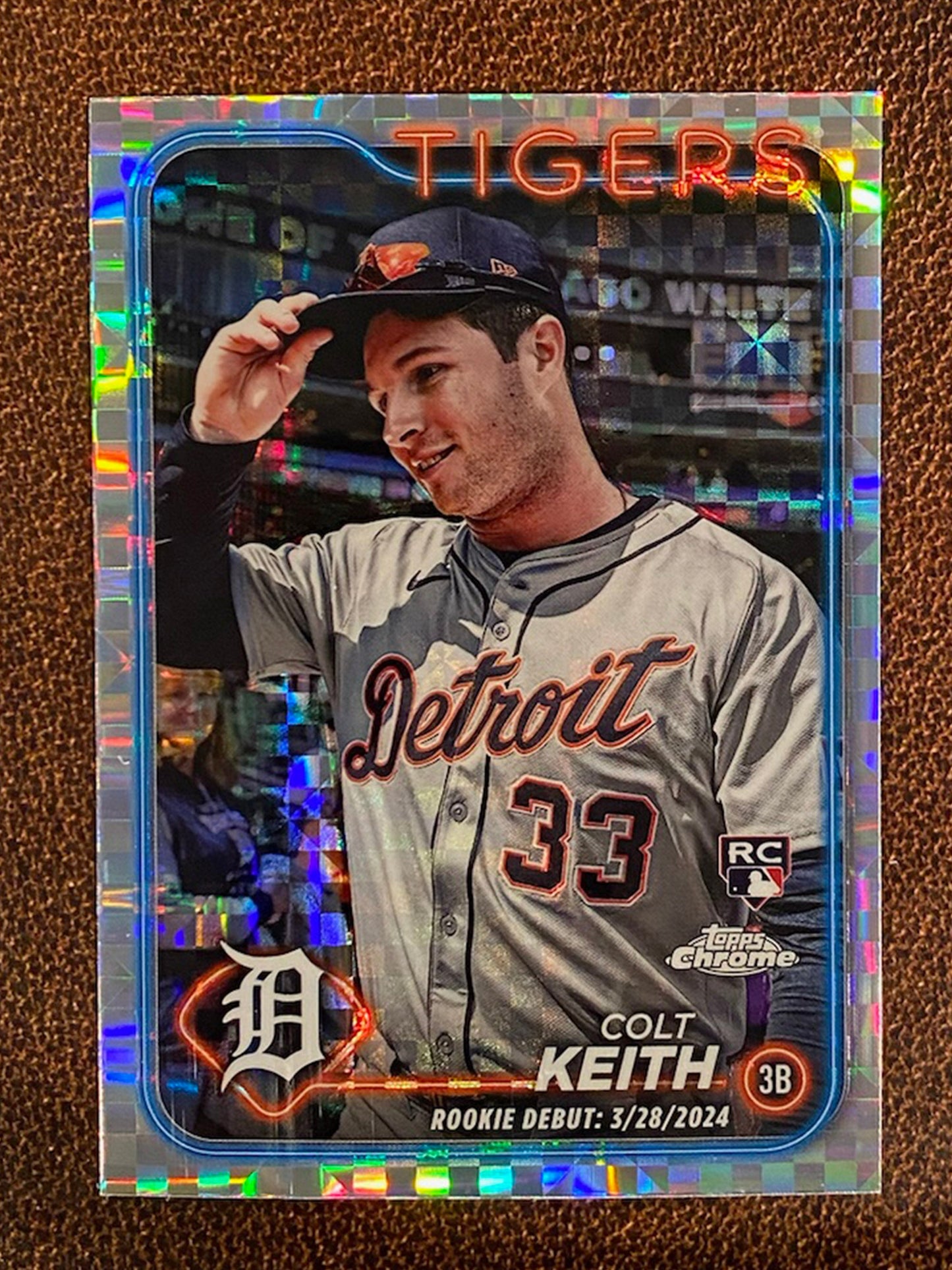 Colt Keith - 2024 Topps Chrome Update - XFractor - Tigers