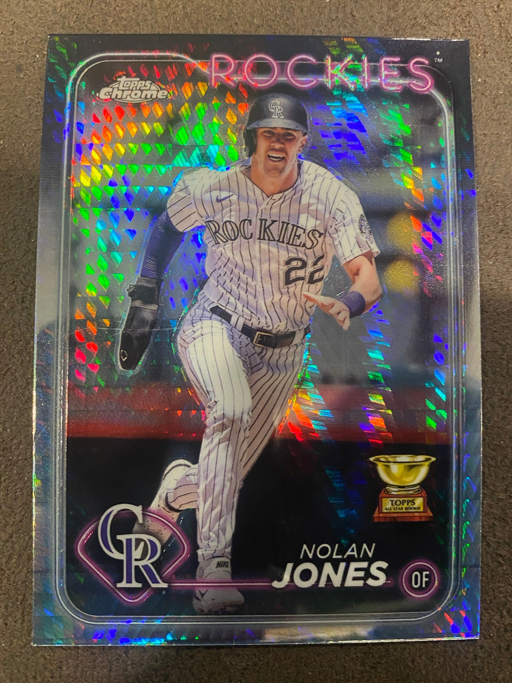 Topps Refractor Nolan Jones - 2024 Topps Chrome - Prism Refractors - Rockies – Western ...