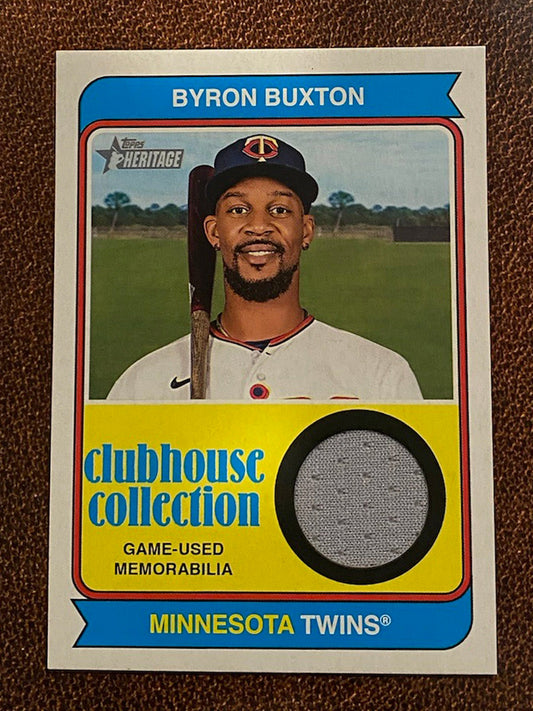 Byron Buxton - 2023 Topps Heritage - Game-Used Relic - Twins