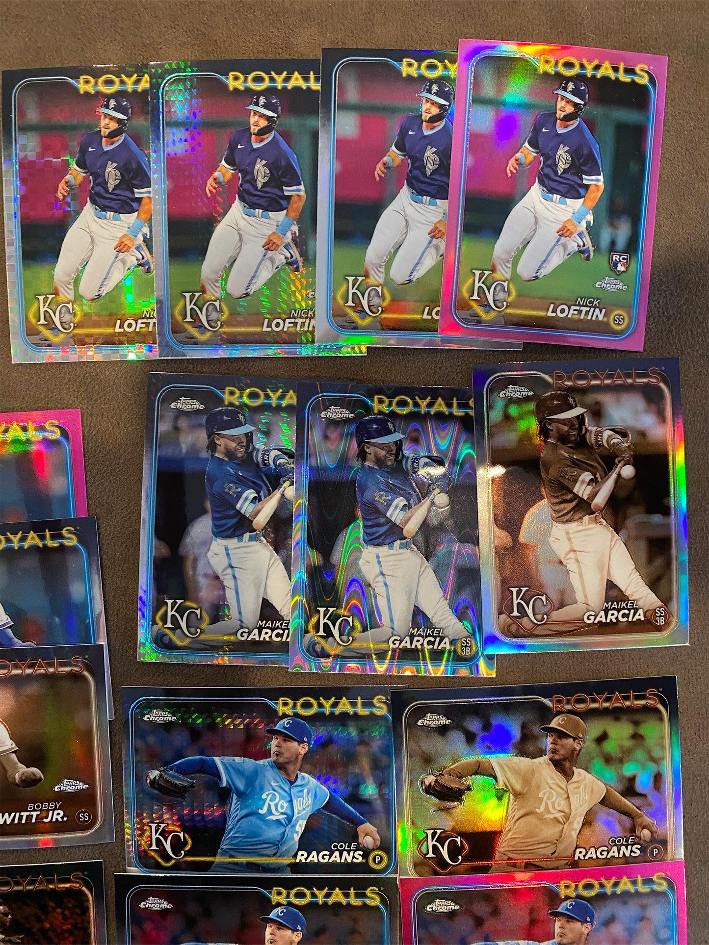 Kansas City Royals - All Parallels Lot - 2024 Topps Chrome - Royals