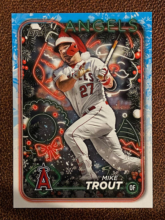 Mike Trout - 2024 Topps Holiday - SP Image Variation - Angels