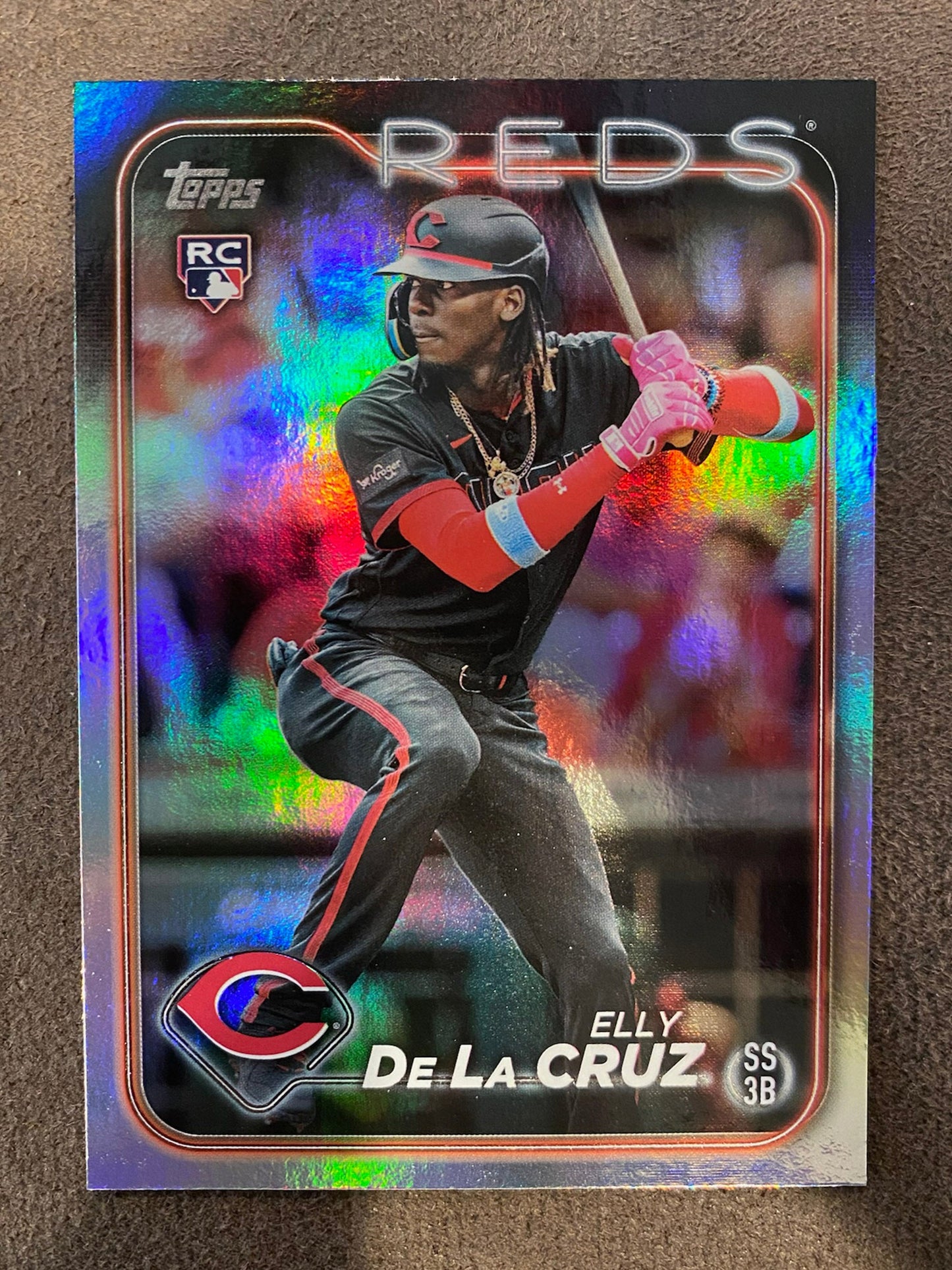 Elly De La Cruz -  2024 Topps Series 1 - Rainbow Foil - Reds