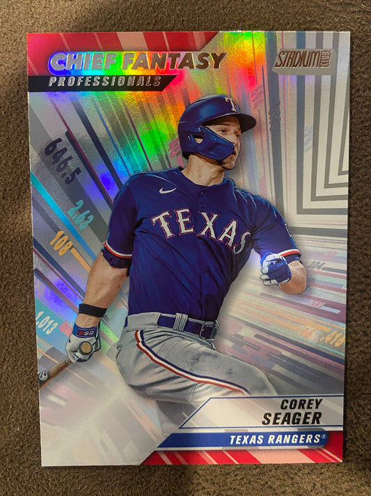 Corey Seager - 2024 Topps Stadium Club - Chief Fantasy - Rangers