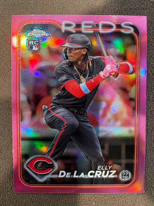 Elly De La Cruz - 2024 Topps Chrome - Pink Refractor - Reds