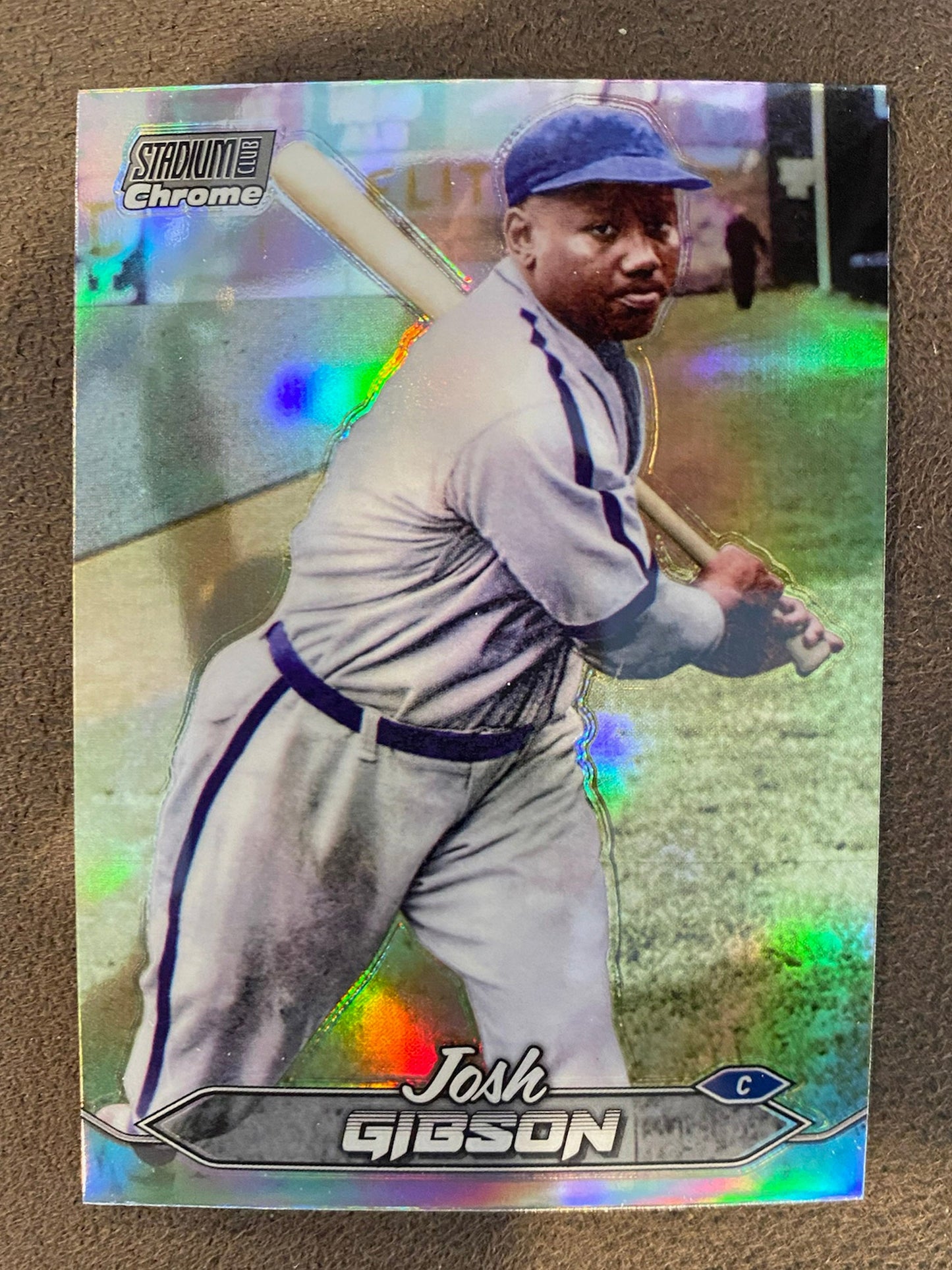 Josh Gibson - 2024 Topps Stadium Club - Chrome Refractor - Grays