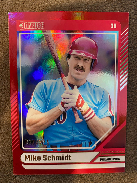 Mike Schmidt - 2024 Donruss - Red Foil /275 - Phillies